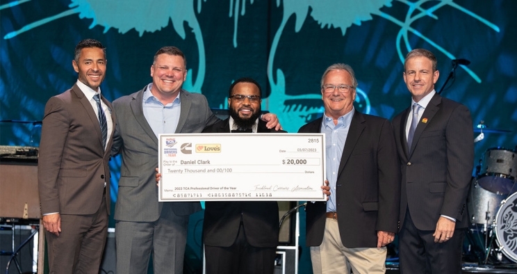 drivers receive check