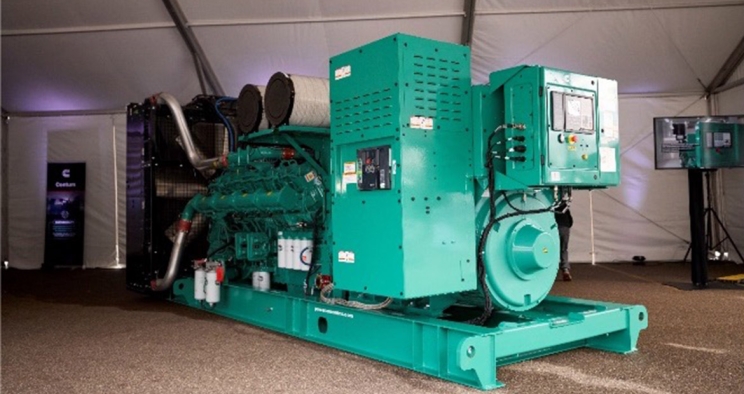 Generator on display at event