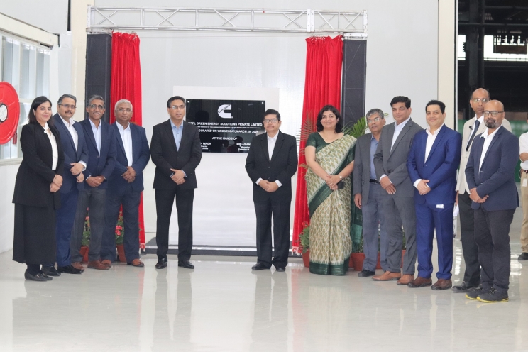 Leaders from Cummins Group in India and Tata Motors Limited at the TCPL GES inauguration ceremony