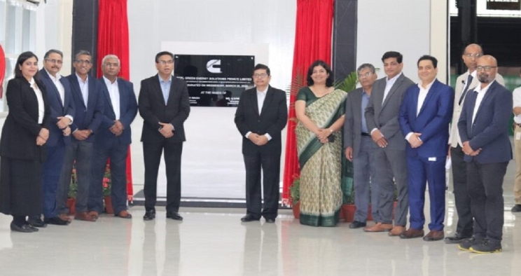 Leaders from Cummins Group in India and Tata Motors Limited at the TCPL GES inauguration ceremony.