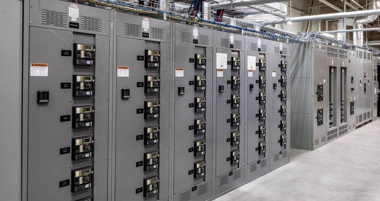 Row of PIC data center stations