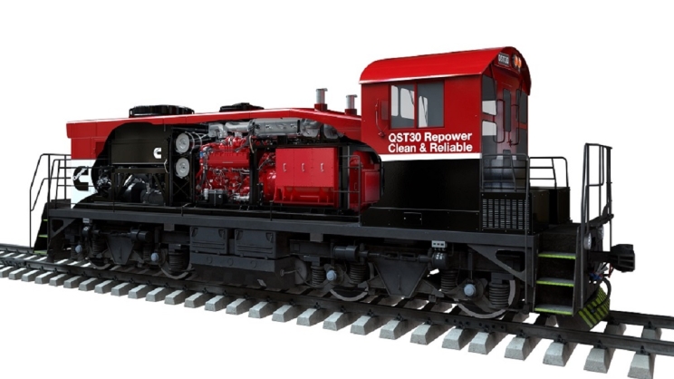 Cummins QST30-powered locomotive