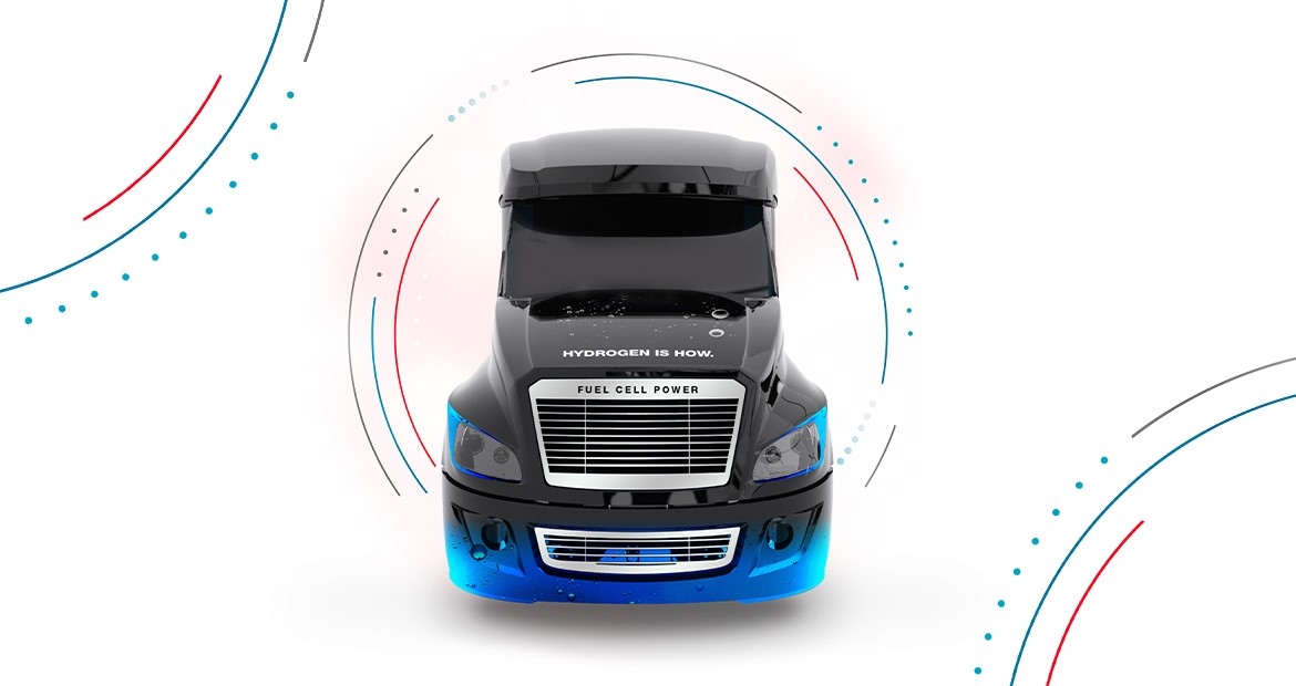 Hydrogen fuel cell trucks