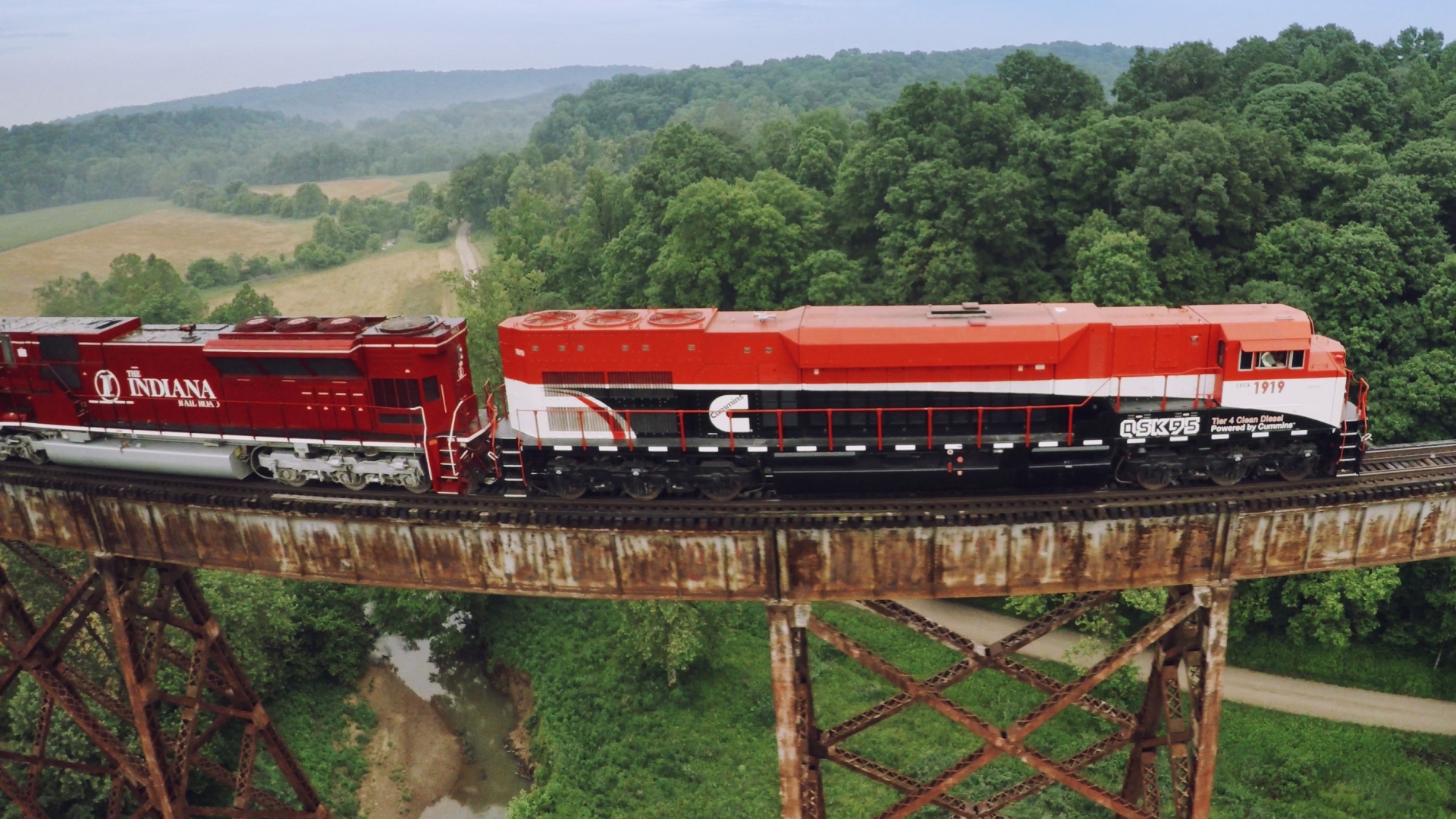 The Cummins locomotive recorded improvements in fuel economy and emissions compared to its predecessor. The Cummins locomotive recorded improvements in fuel economy and emissions compared to its predecessor.