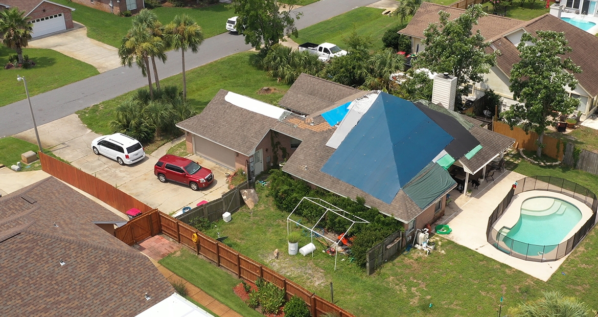 After sustaining devastating water and wind damage as a result of Hurricane Michael, the Patron family's home was barely livable.
