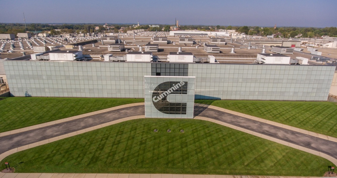 Cummins' Columbus Engine Plant in Columbus, Indiana (U.S.A.).