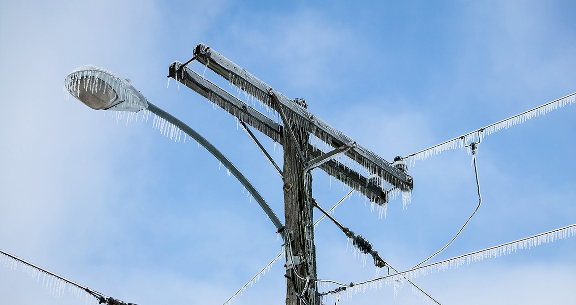 Ice Storm - Winter - Power Lines