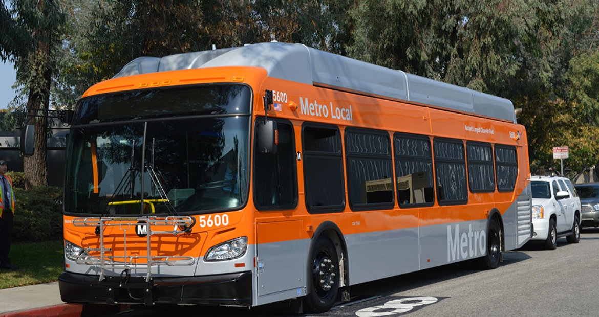 LA Metro natural gas bus