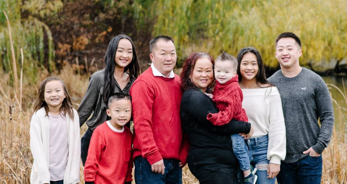 The Lee Family from left to right: Evionn, Shyenne, Lucky, John, Yeev, Noah, Sunisa and Jonah John Lee, Cummins Power Systems Product Engineer from Shoreview, Minnesota (USA), has reason to be proud: one of his six children, Suni, is headed to the Olympics as part of the U.S. Women’s Gymnastics team.