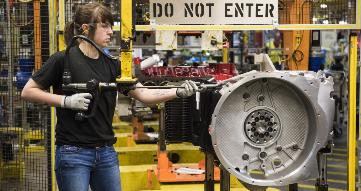 The Cummins X12 and X15 engines, made at the Jamestown Engine Plant, shown here, in Jamestown, New York (U.S.), helped propel the company to record earnings in 2018. 