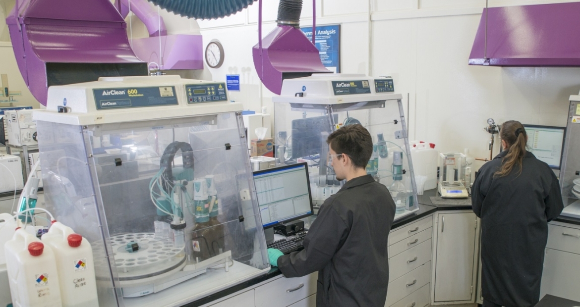 The Material Science Lab at the Cummins Technical Center.