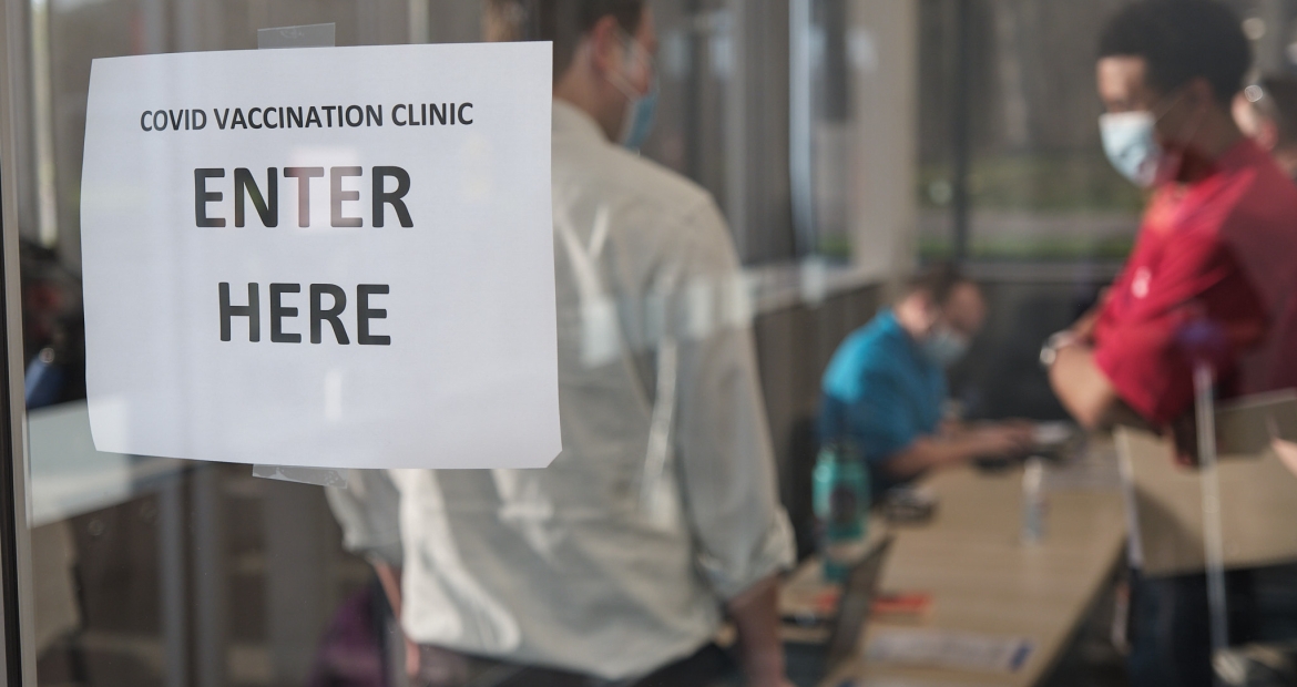 Mobile Vaccination Clinic Entrance
