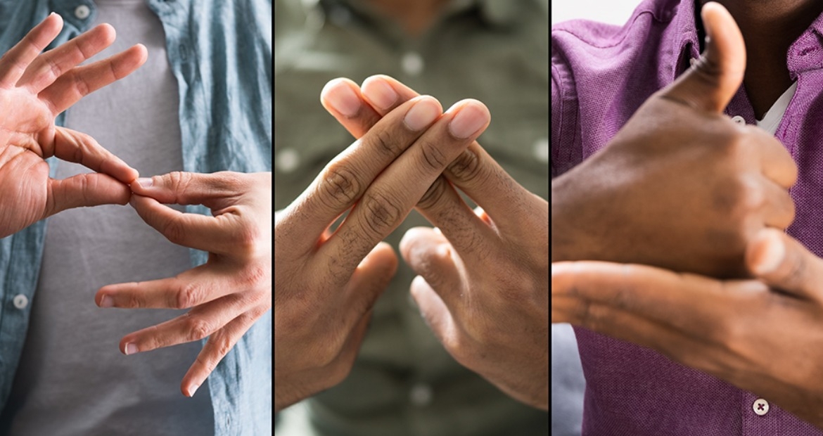 employees showing sign language