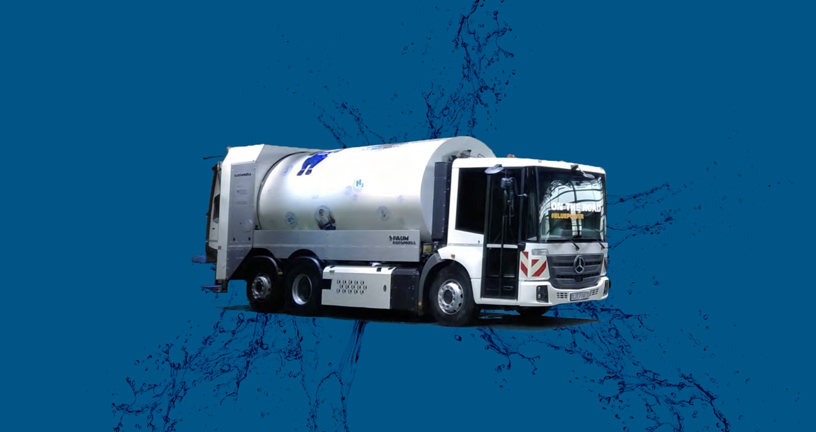 Image courtesy of FAUN fuel cell refuse truck