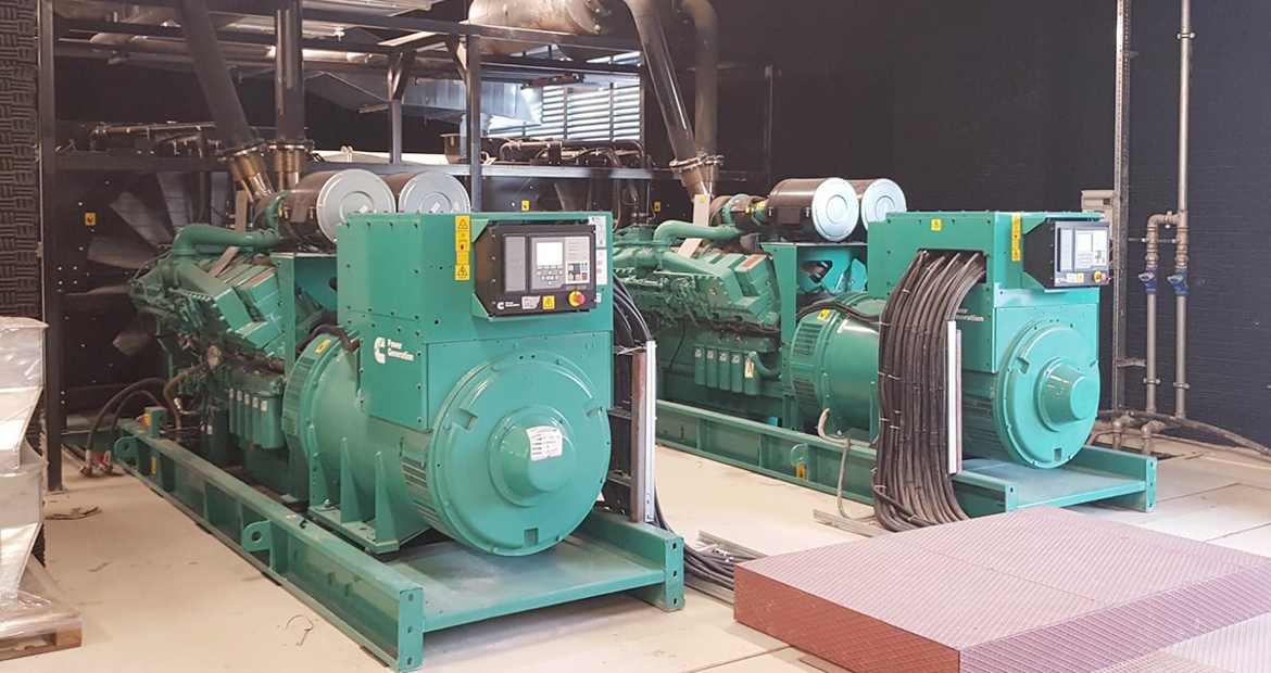 Two Cummins C1675D5A generator sets support the dynamic uninterrupted power supply (DUPS) at Turk Telekom's new headquarters.