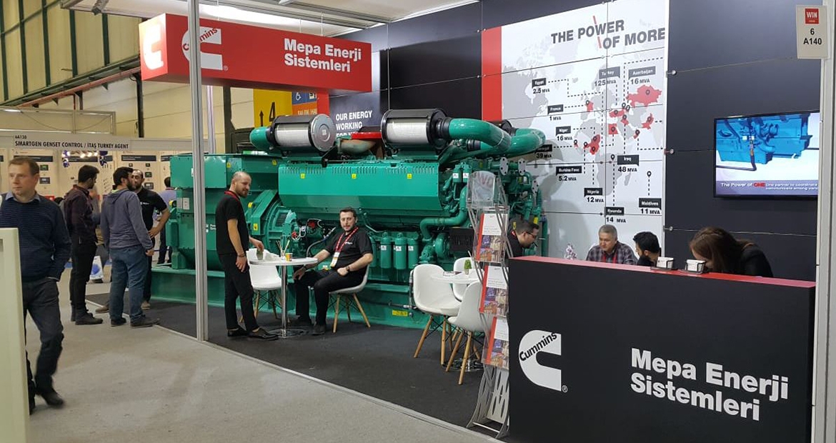 Mepa Energy showcased the Cummins C3000D5 diesel generator set in their stand, which offered a great perk in terms of size and power. 