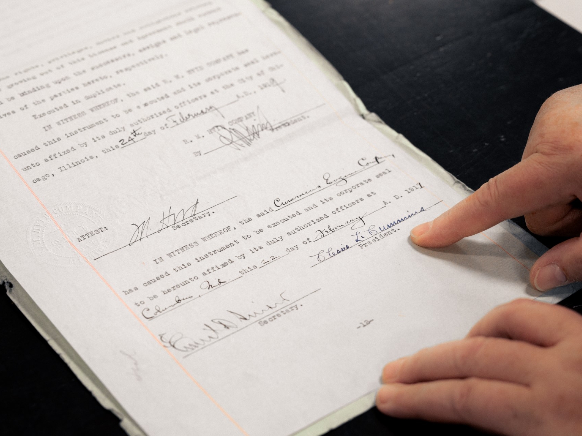 Heritage-Center-old-documents-Irwin-Miller.jpg