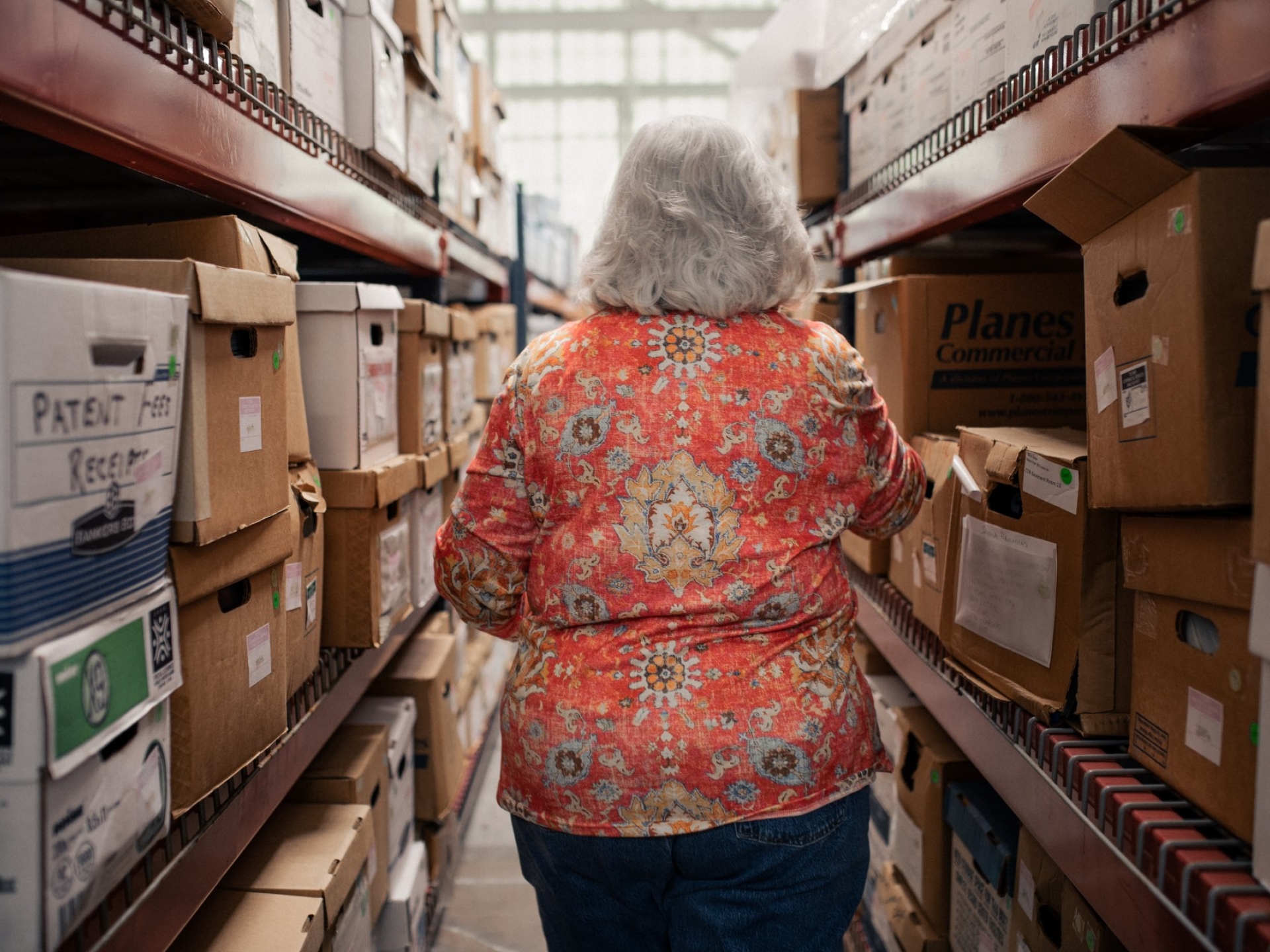 Heritage-Center-Lori-archivist-working
