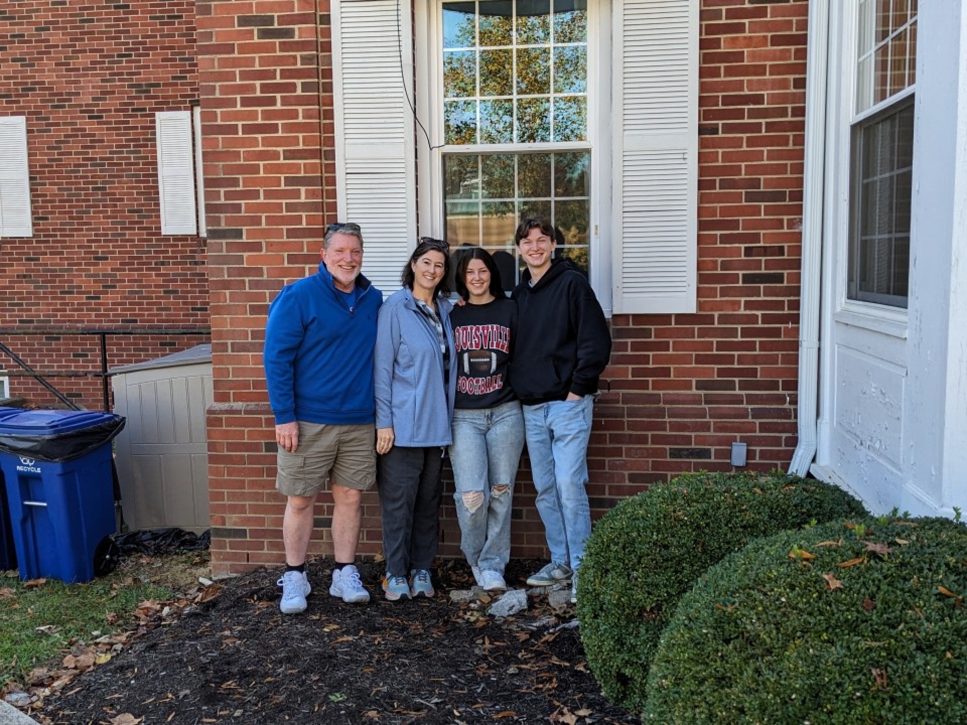 David King with his family