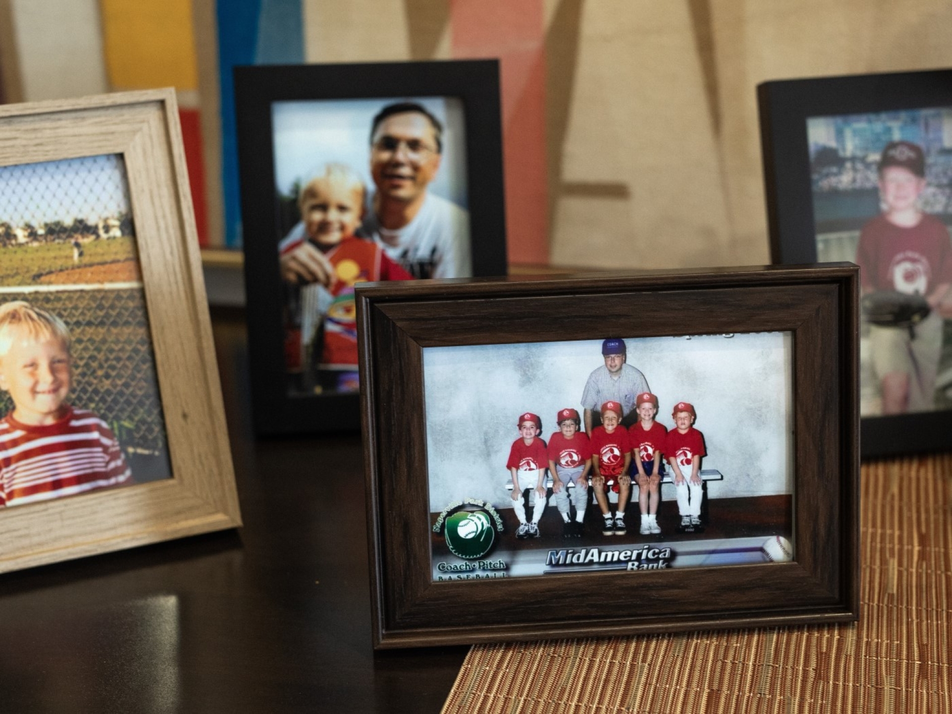 frames with photos of childhood