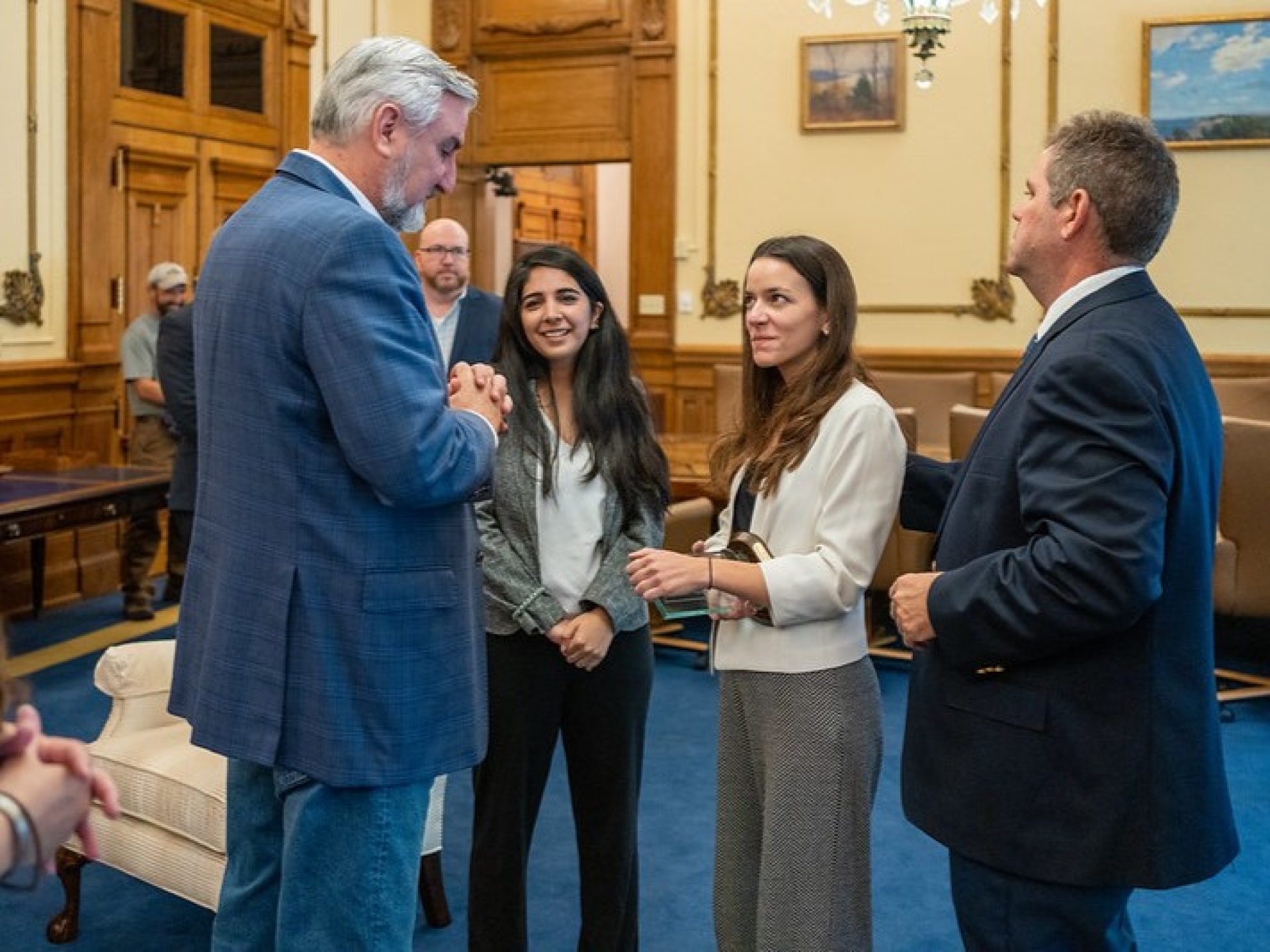 cummins employee meeting government officials