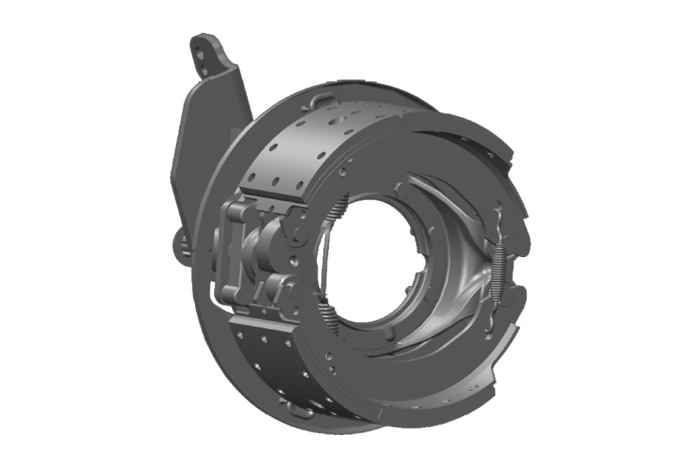 15.5 inch diameter S-cam drum brake