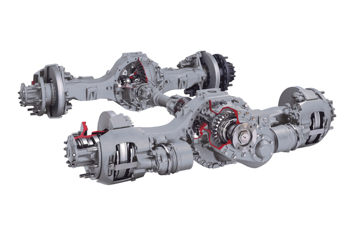 MT 610 hub reduction hypoid tandem axle