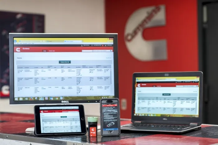 computers and diagnostic technology on service desk