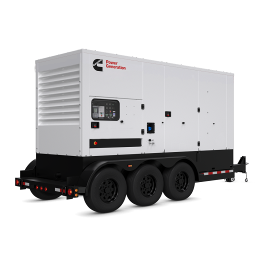 rental generator on trailer