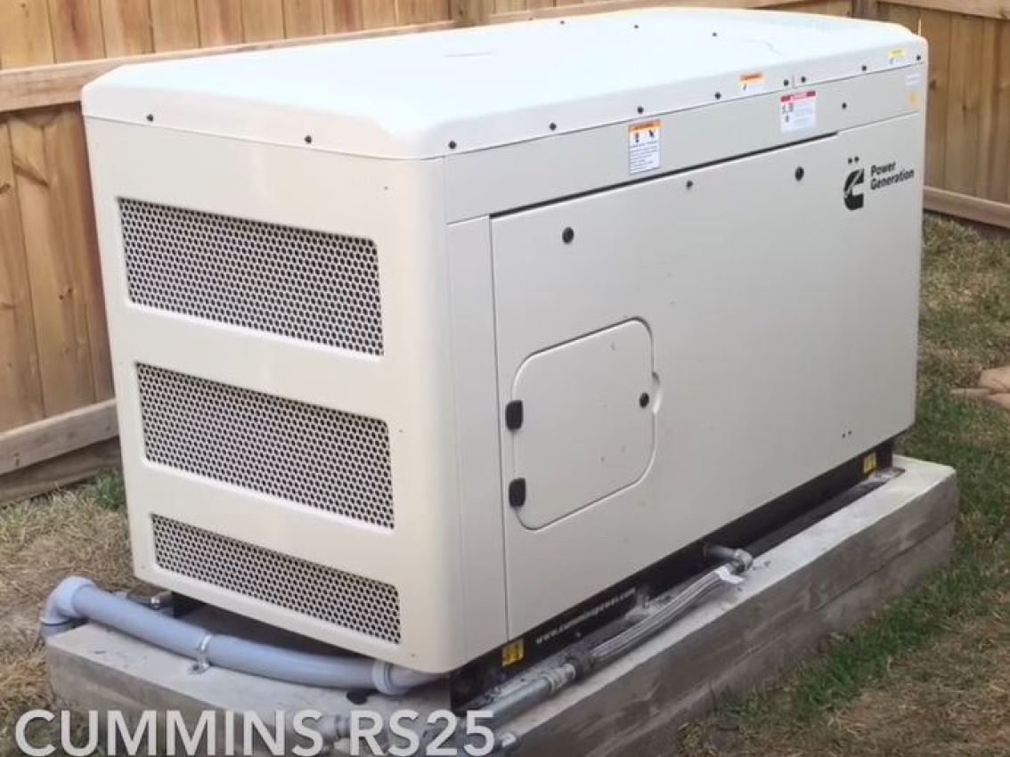 home standby generator installed
