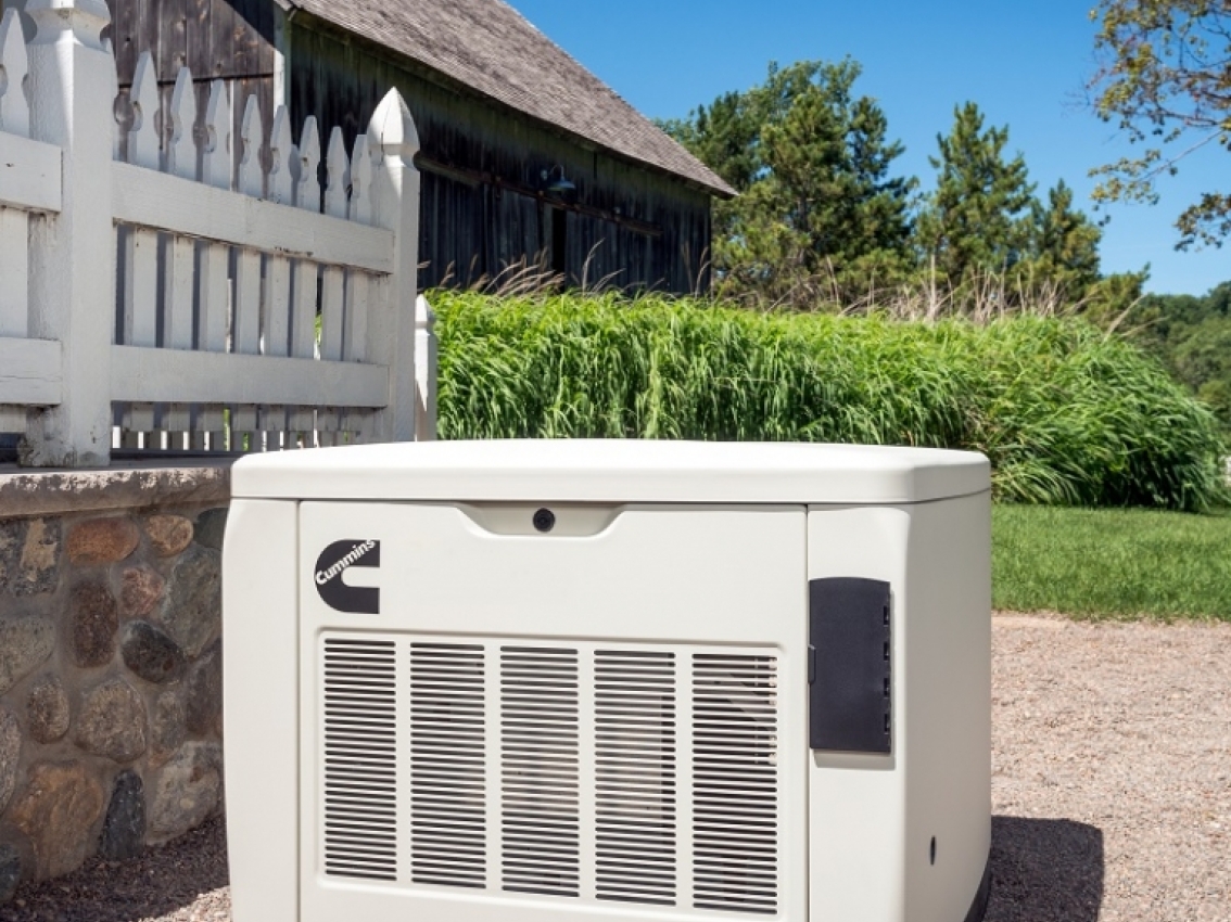 Installed home generator Installed home generator
