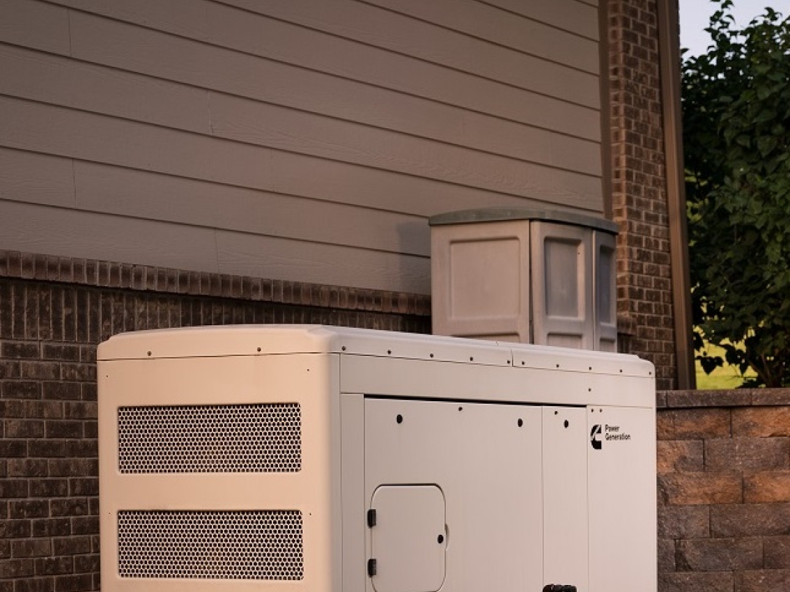 installed home standby generator