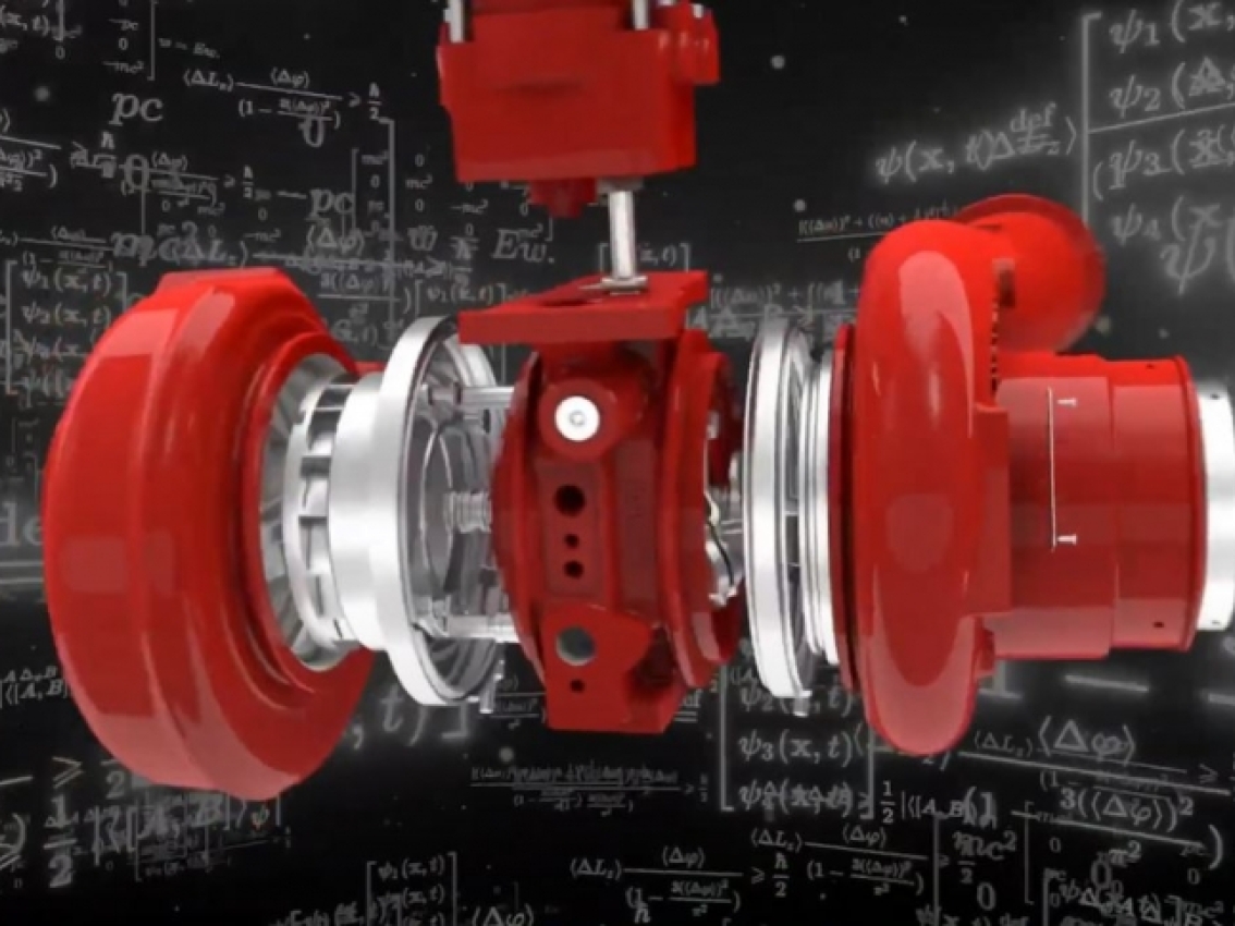 Still image of turbocharger from video