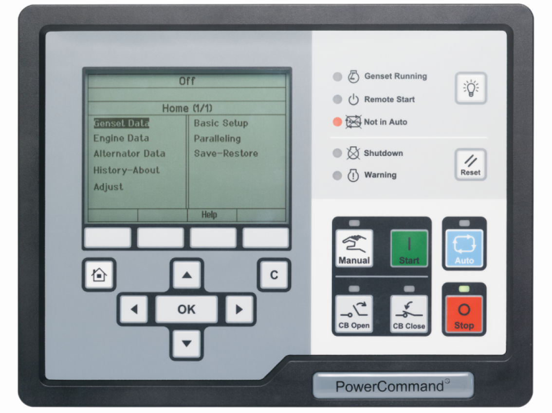 PowerCommand Control 3300 interface PowerCommand Control 3300 interface