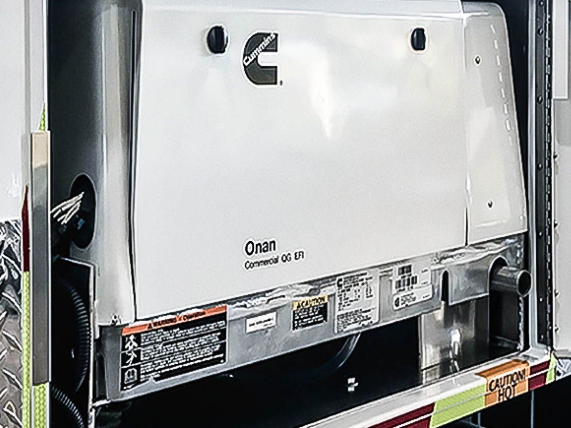 generator shown in emergency medical vehicle