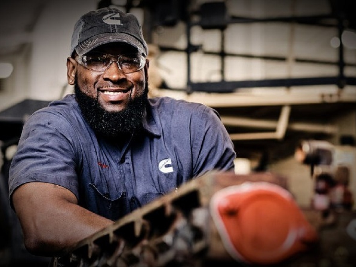 Cummins employee happy working