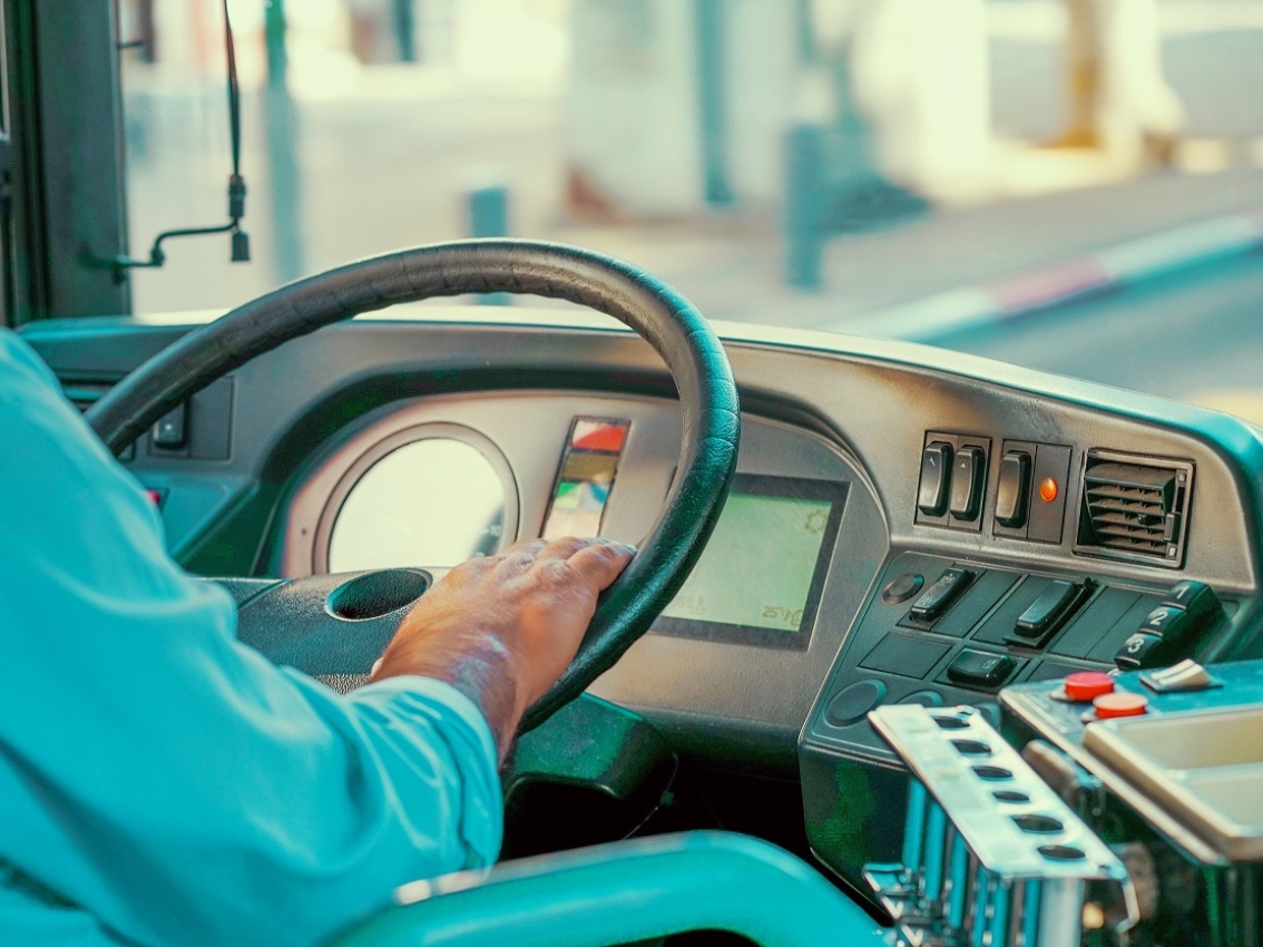 Dashboard of bus