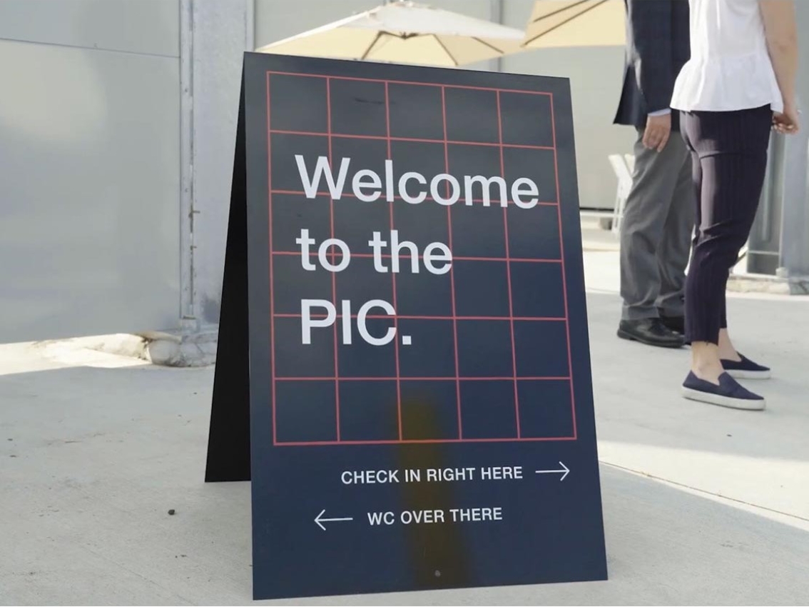 Welcome sign to the Power Integration Center