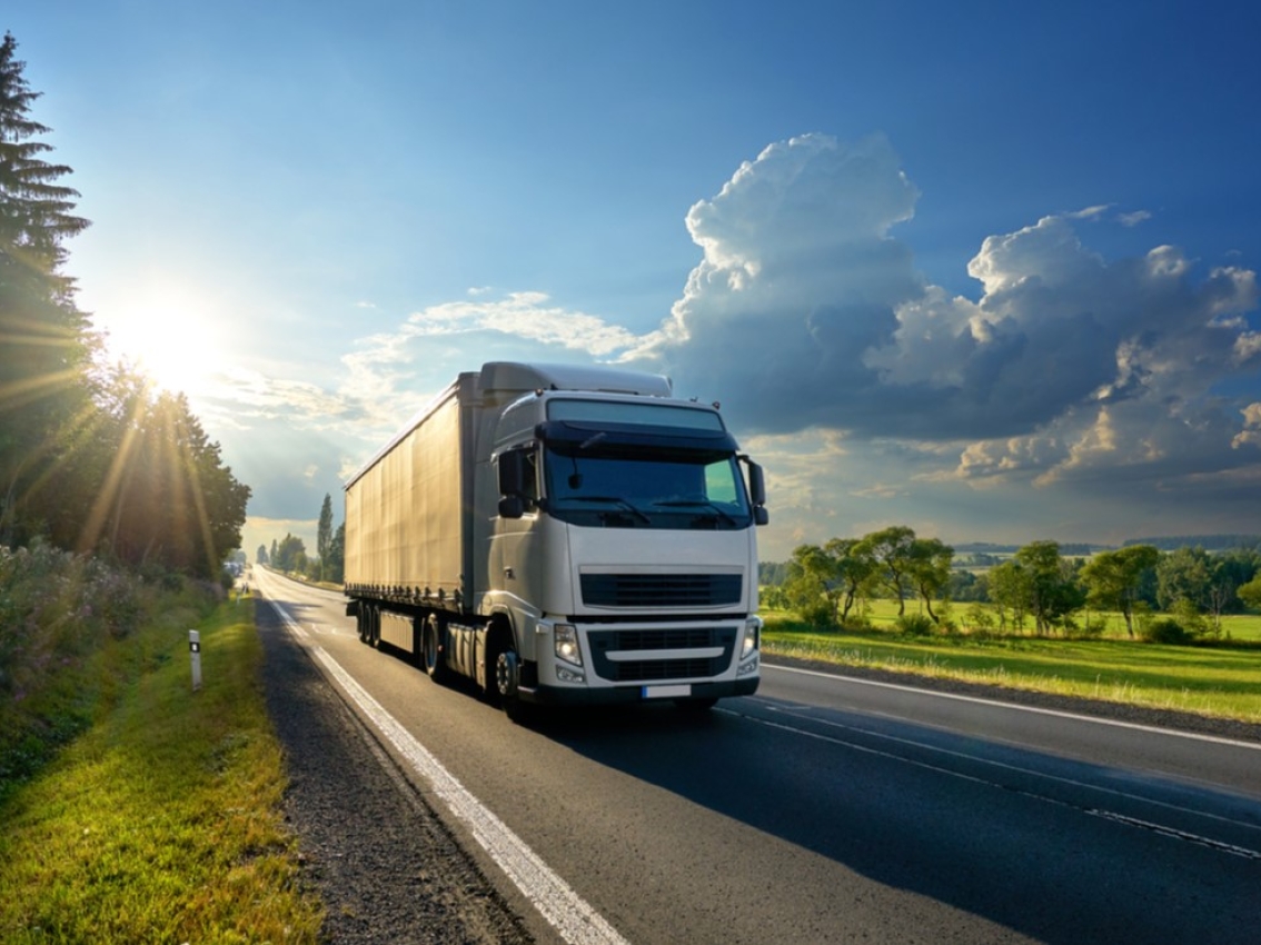 truck on highway