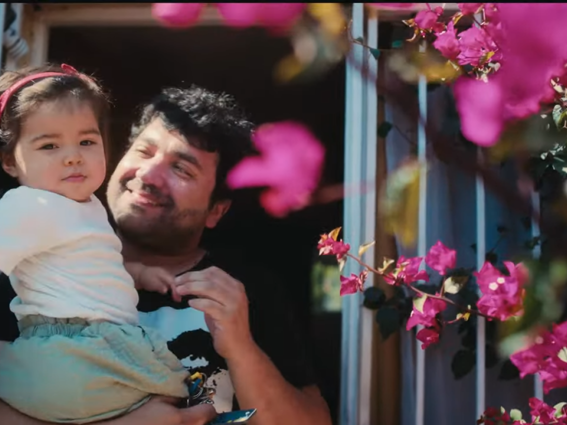 Man with his child