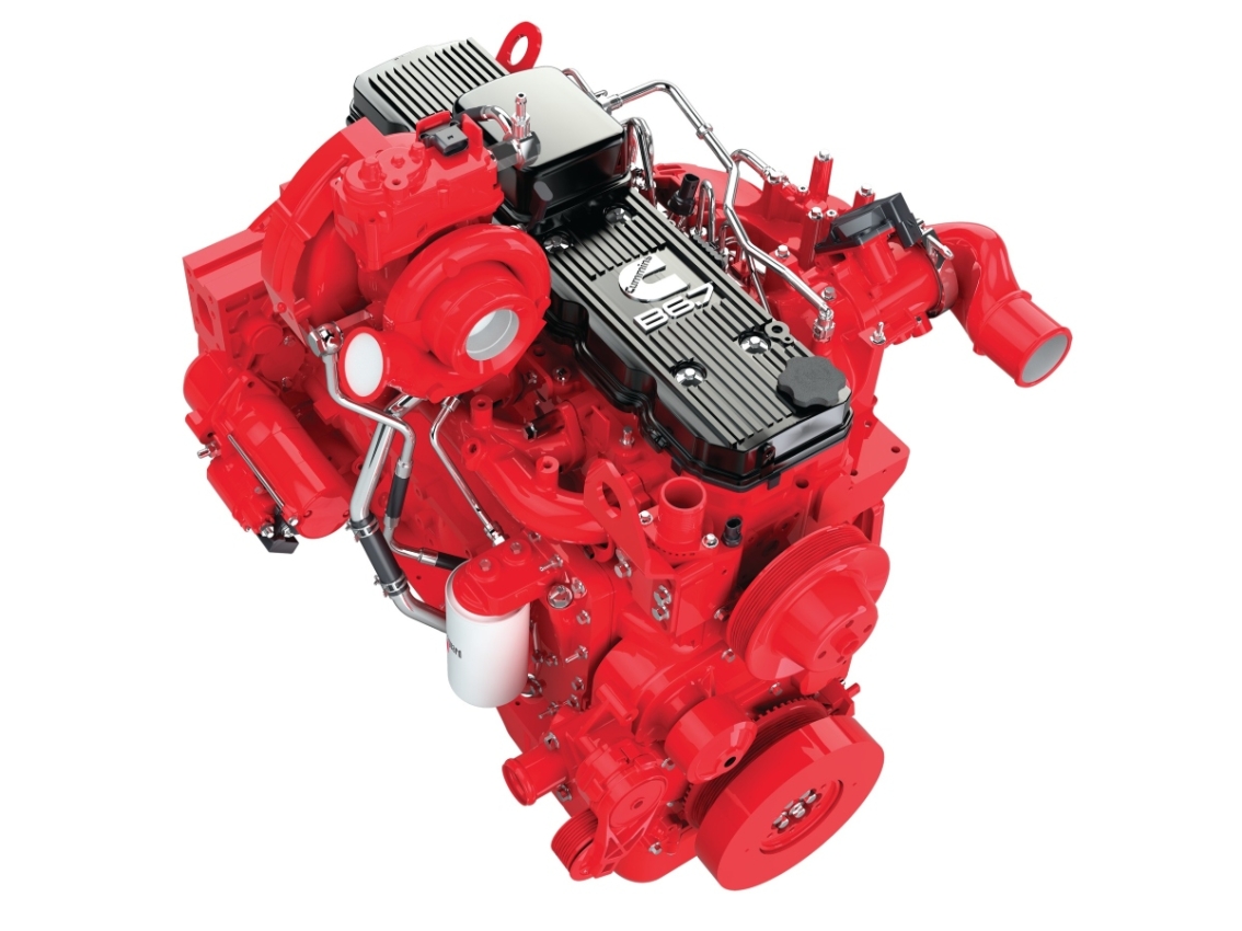 b67 red cummins engine