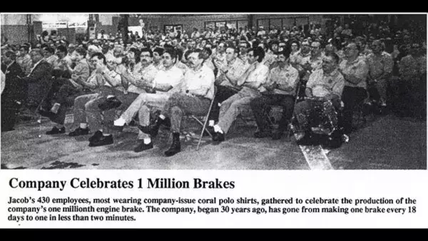 jacobs celebrates one million jake brakes sold