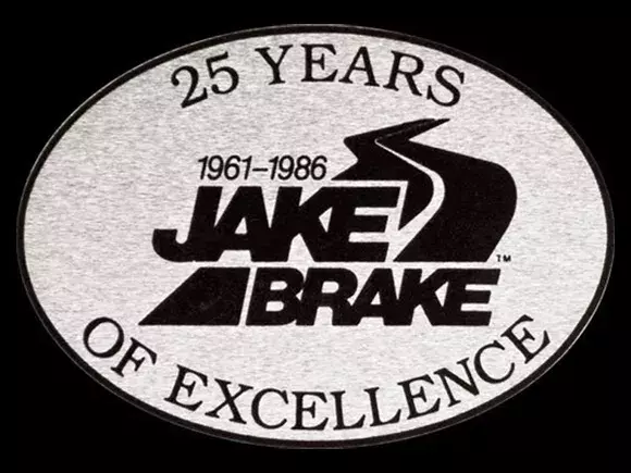 Jake Brake 25th anniversary badge