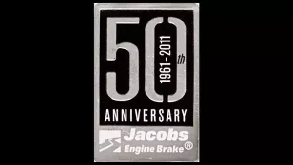 50th anniversary jacobs engine brake badge