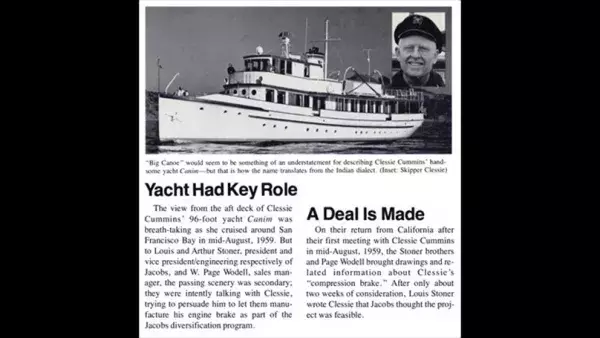 clessie cummins yacht news article