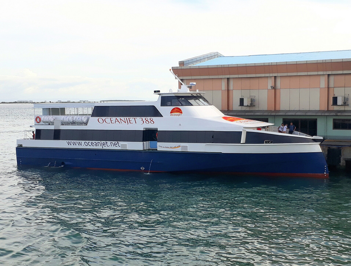 oceanjet 388 docked