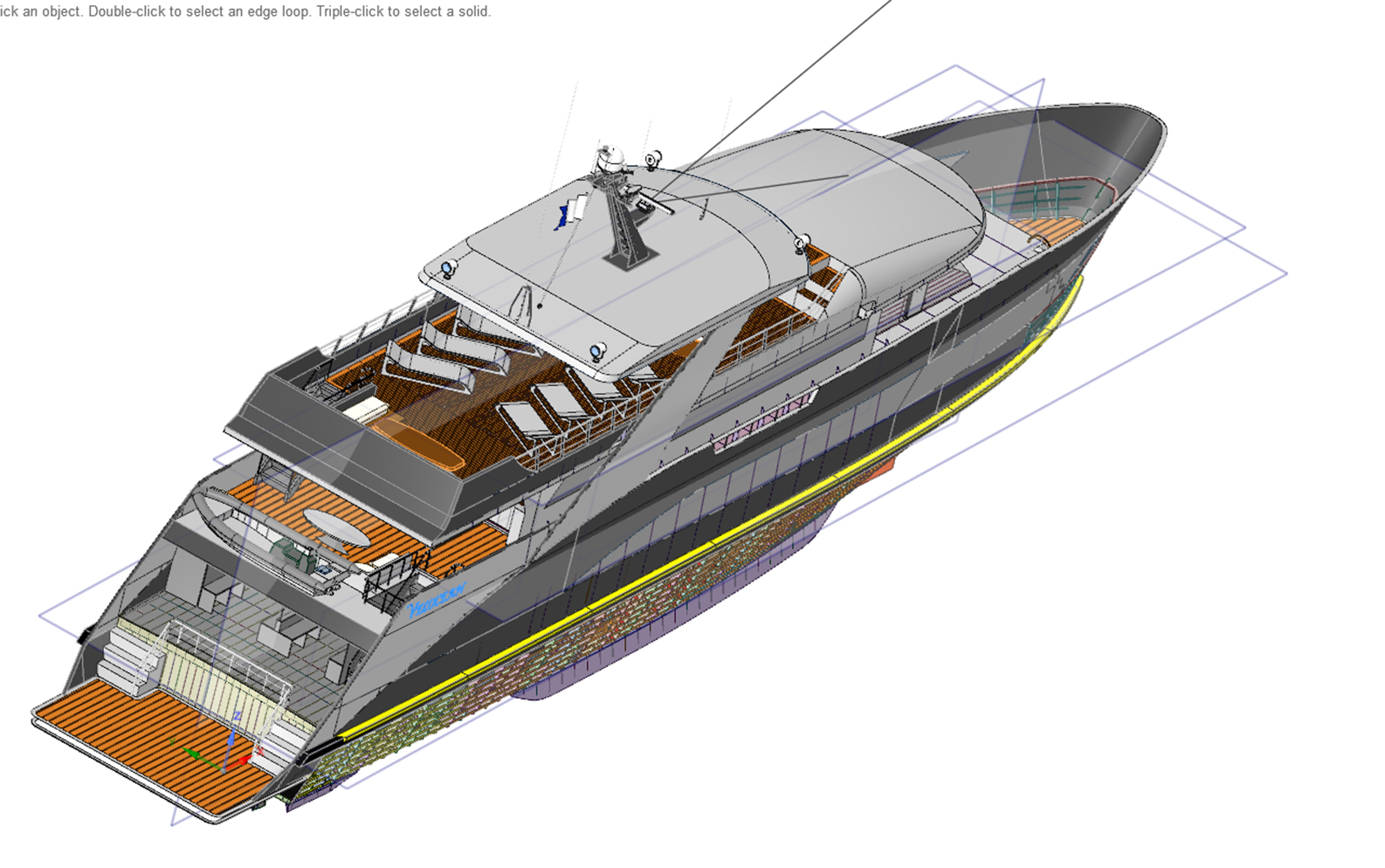 A 3-D rendering of Seacrest’s new dive-support vessel.