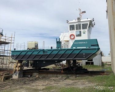 QSL9 in barge