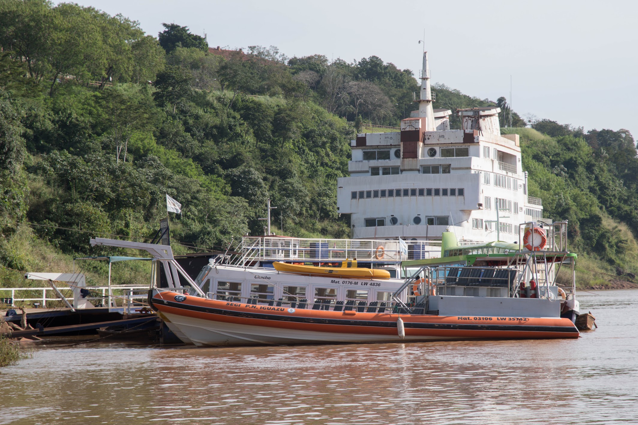 vessel on river