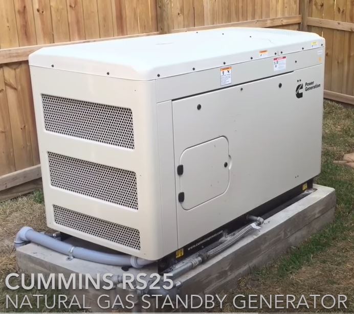 home standby generator installed